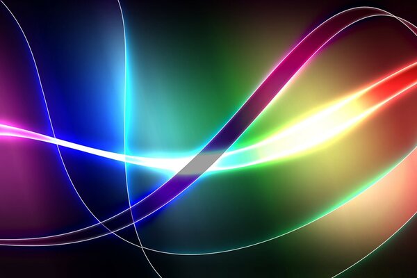 Colores brillantes de la tira de la luz