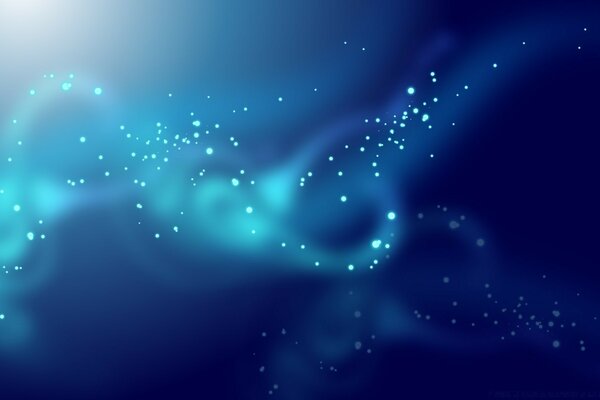 Étoiles bleues sur fond bleu