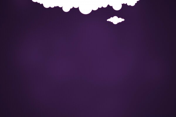 Fundo roxo, parte superior branca