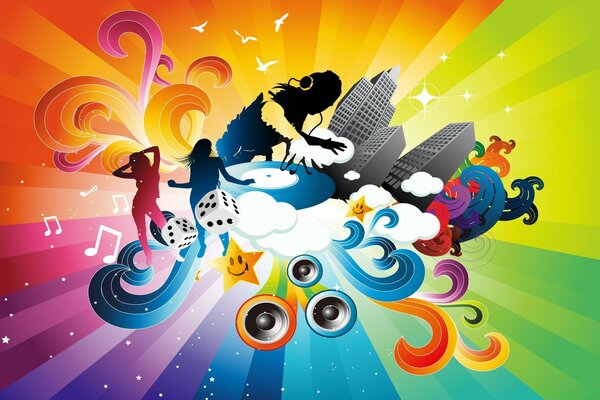 Vector graphics music photo