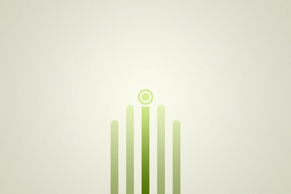 Green lines on a light background