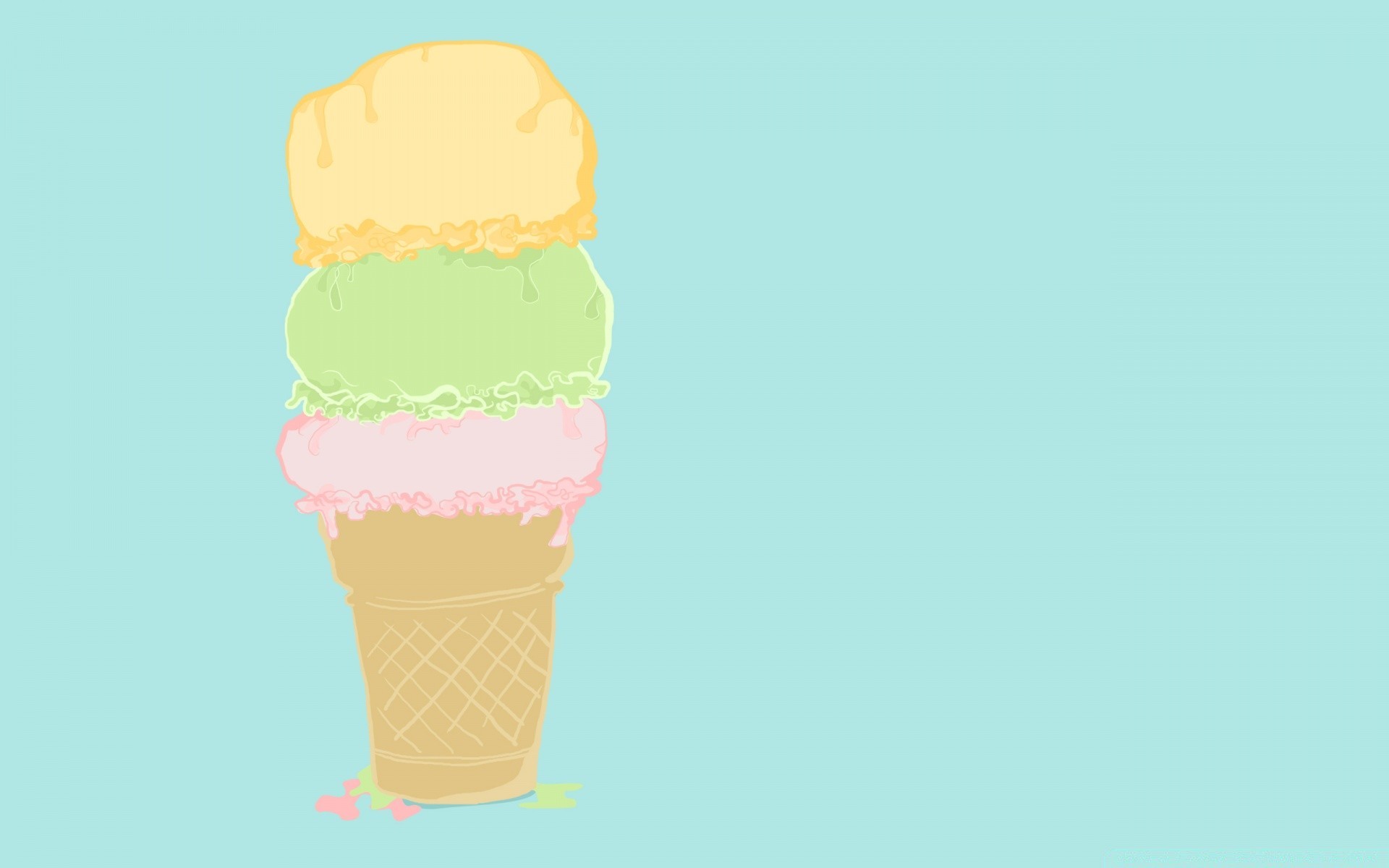 vector art sweet sugar ice cream delicious