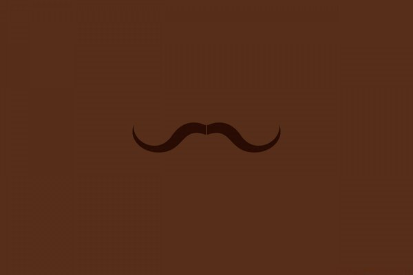 Motif de moustache minimaliste. Graphique vectoriel