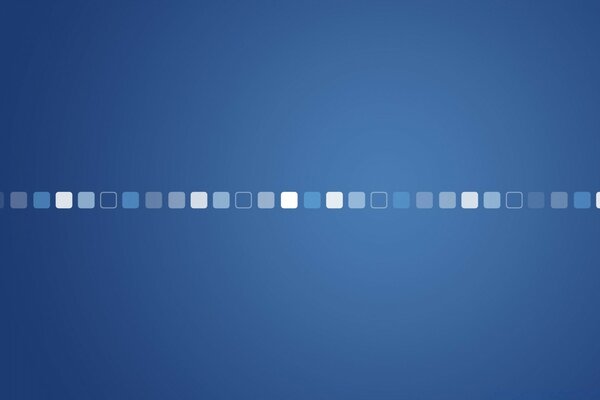 Minimalistic design. Small squares of blue color. Vector graphics