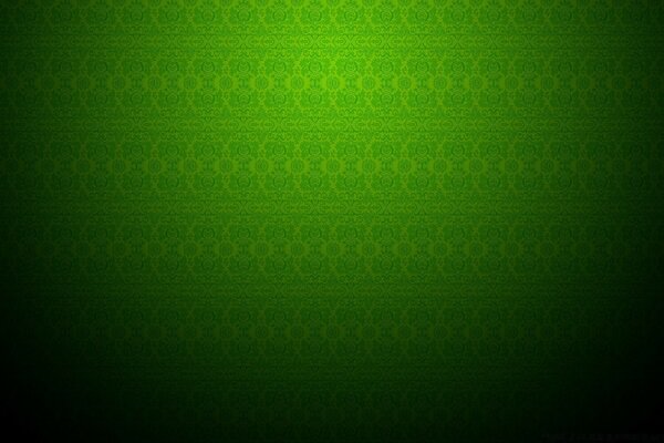 Green wallpaper with repeating ornament