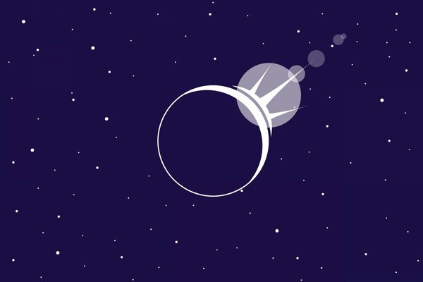 Schematic representation of a solar eclipse