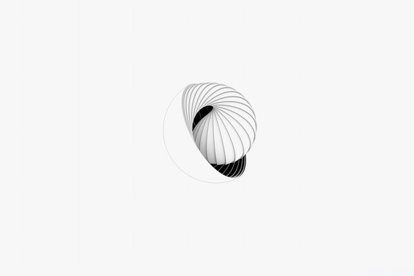 Image graphique Monochrome dans le style de l escargot