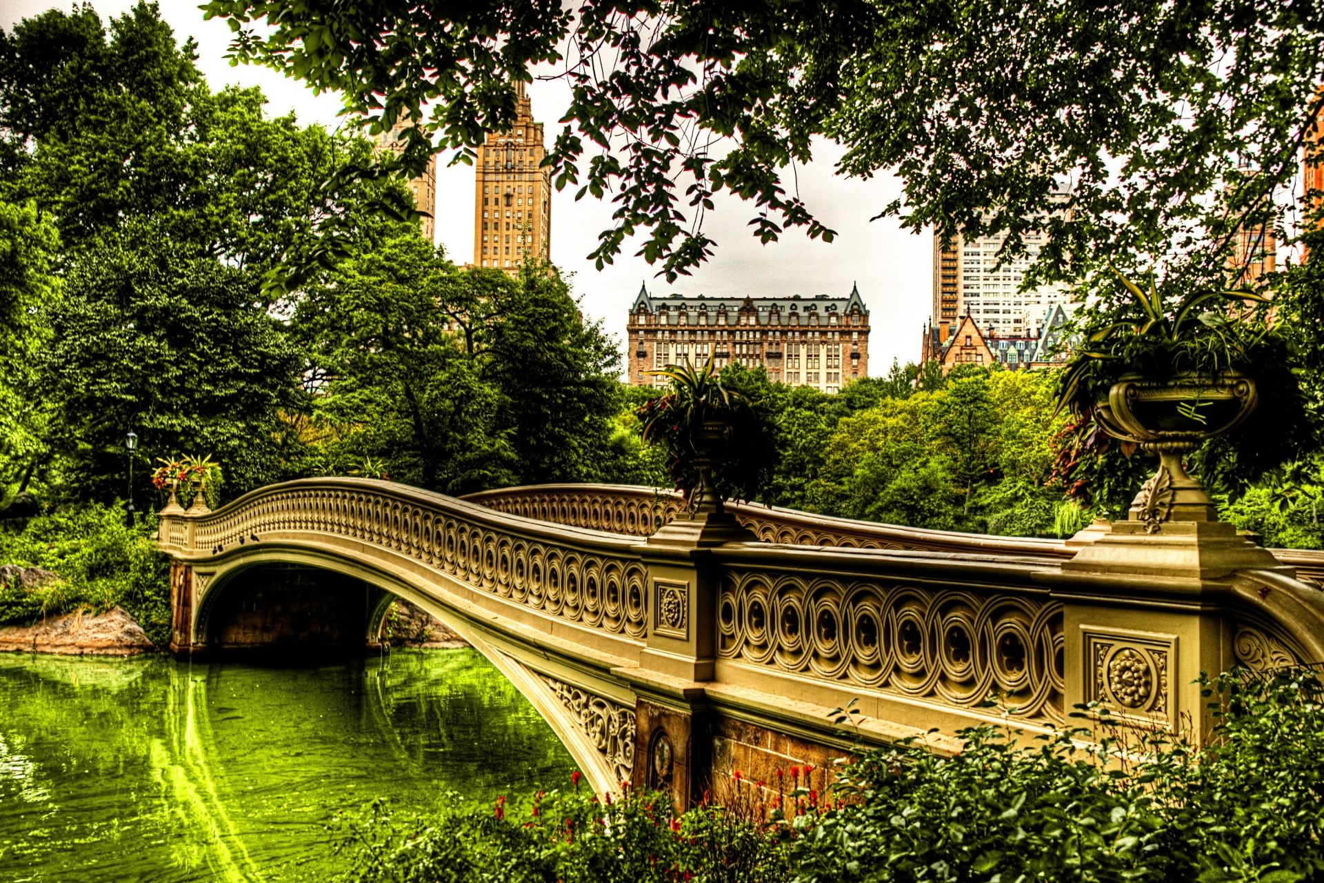 bridges architecture travel bridge tree garden building outdoors park city old water