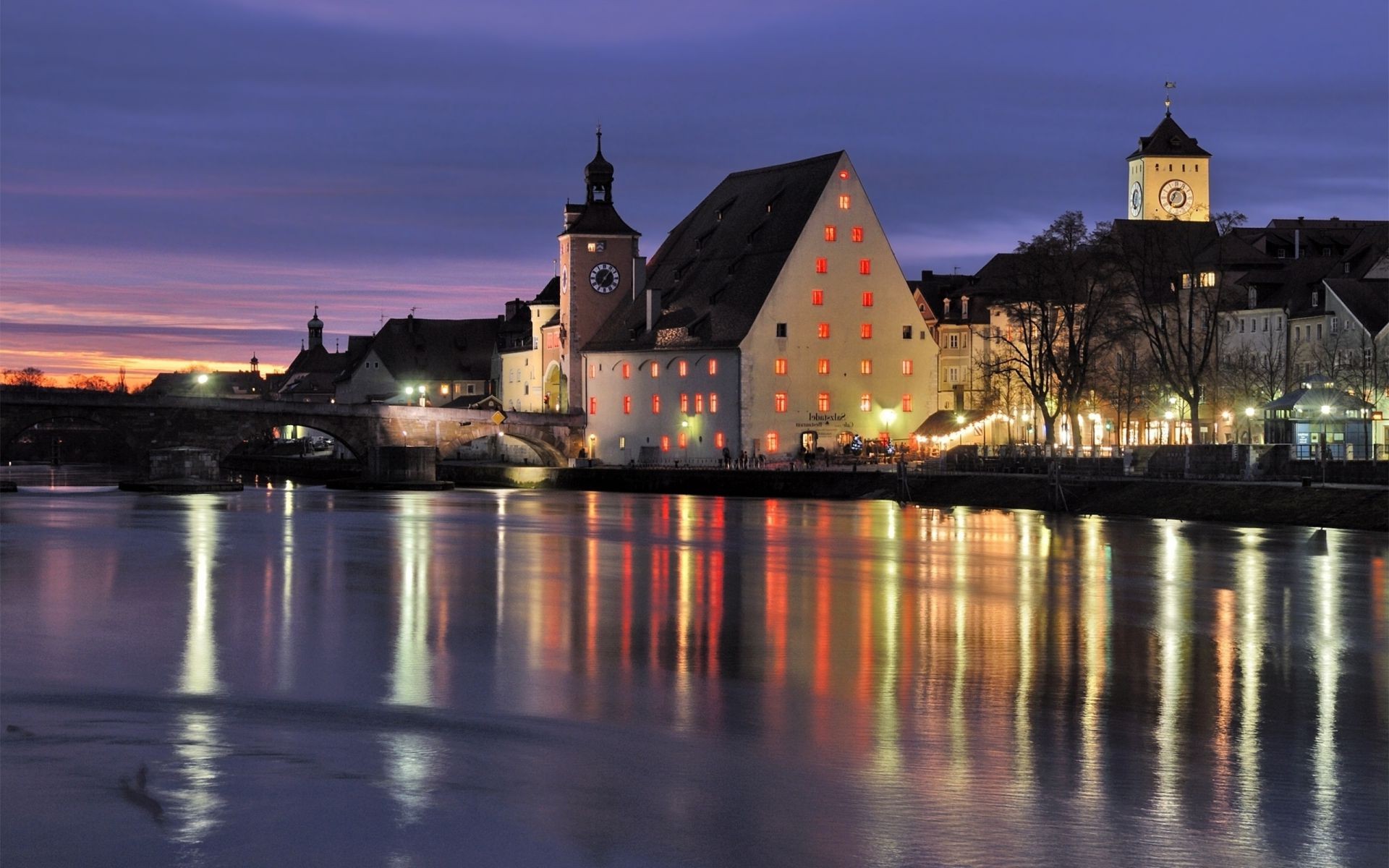 city water reflection architecture river travel evening dusk sunset outdoors building bridge sky lake church dawn