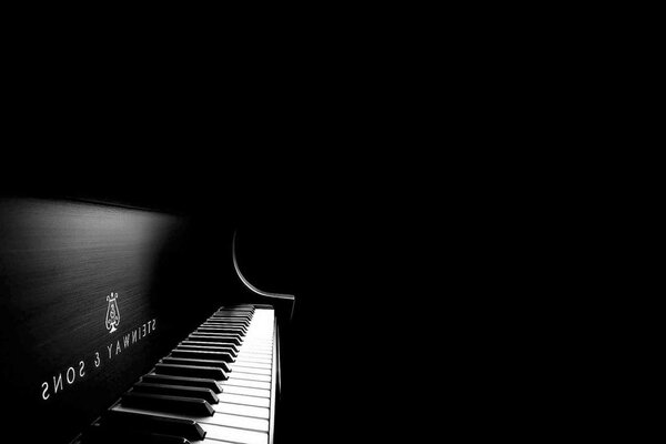 From the musical instrument dark piano