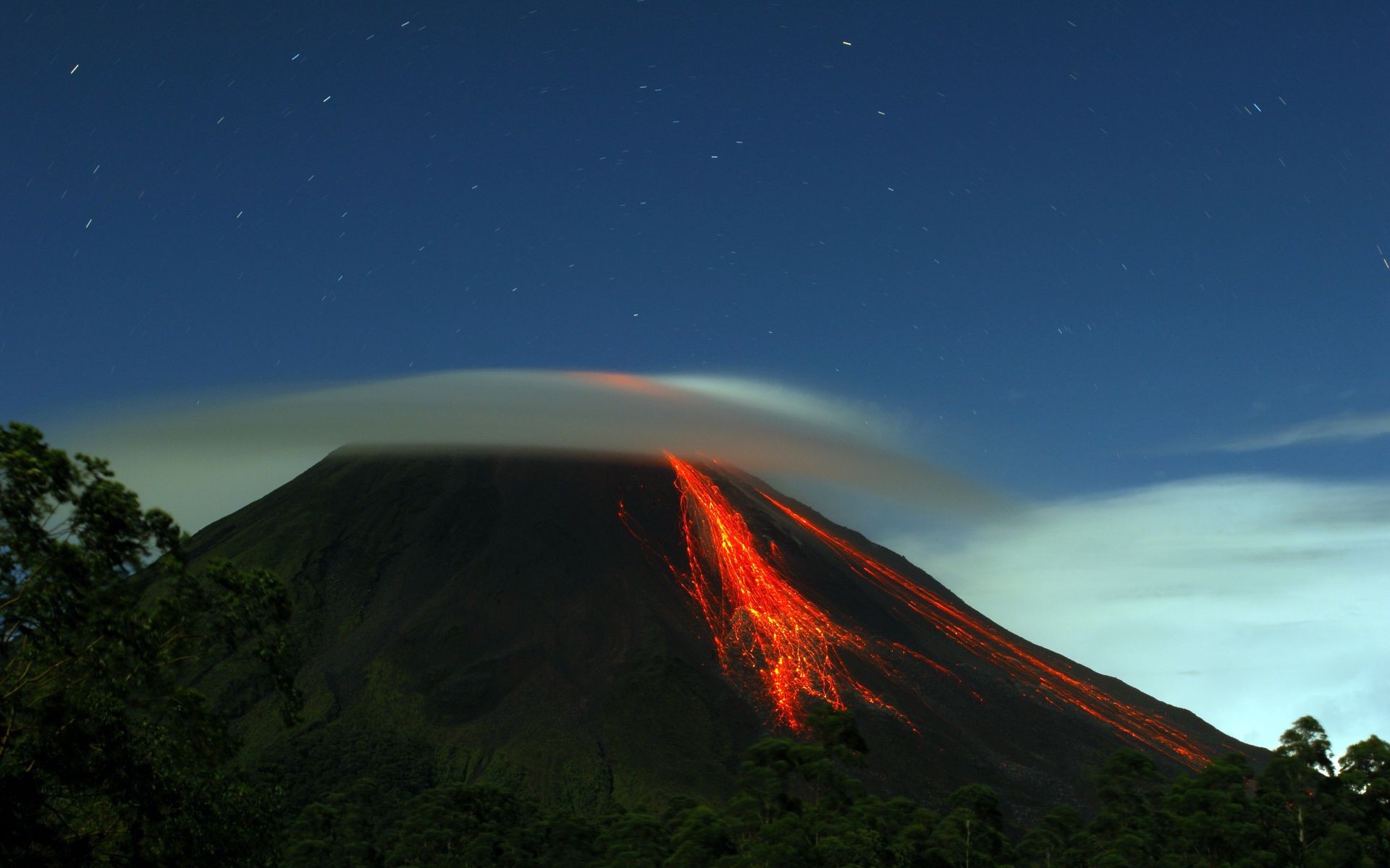 the volcano moon astronomy sky volcano landscape mountain sunset eruption exploration travel galaxy dawn nature evening outdoors crater space sun planet