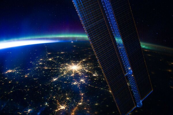 A picture of Moscow from the International Space Station