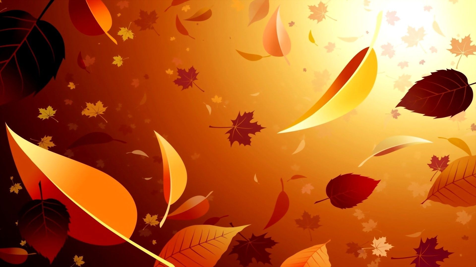 foglie autunno foglia astratto illustrazione desktop natale design vacanza decorazione carta da parati acero luminoso