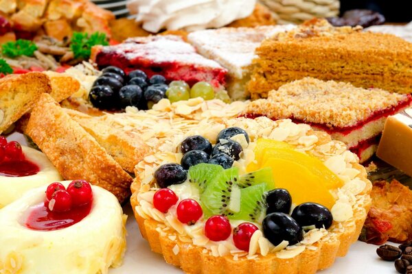 Delicioso Desayuno con fruta y Muffin