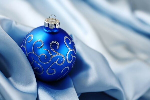 Juguete azul de Navidad