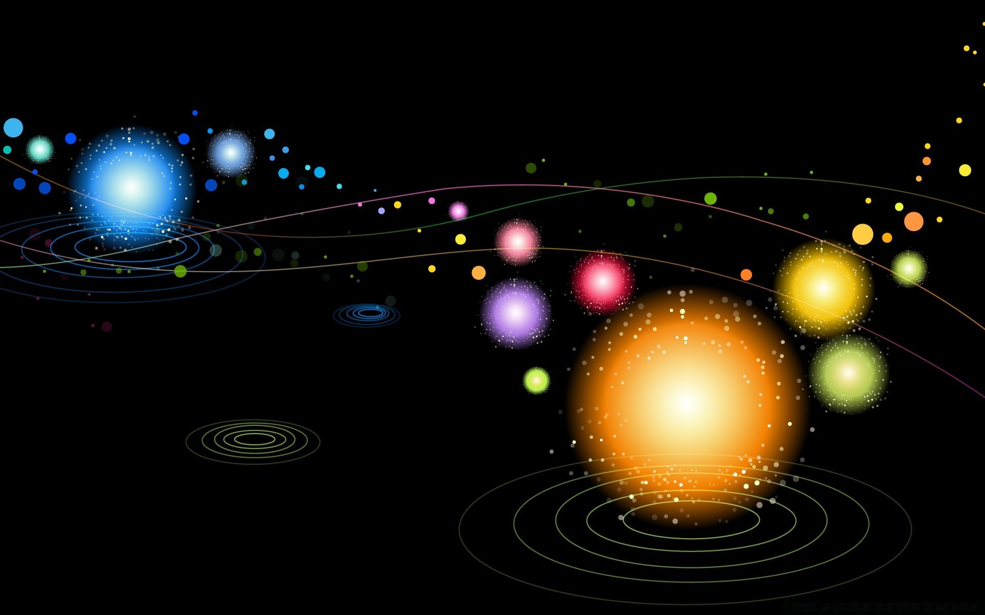 cores brilhantes espaço esfera abstrato astronomia luz brilhante lua desktop sol brilha escuro galáxia papel de parede ilustração planetas ciência design redondo astrologia