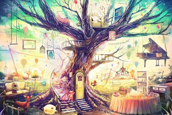 Anime Tapety Feng Shui bajkowy świat zabawki art wallpapers