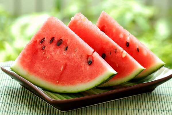 Karpuz dilimleri watermelon tabağı yaz