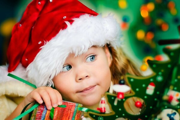 L anticipation des enfants des cadeaux du nouvel an