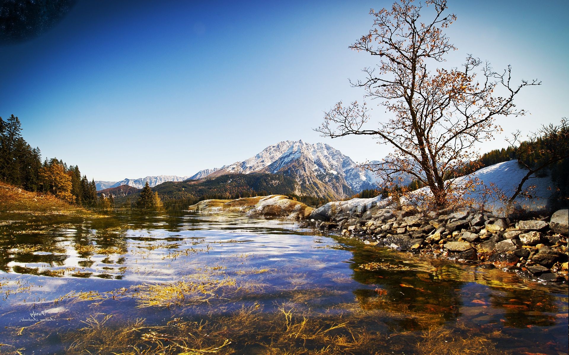 montañas paisaje agua naturaleza lago reflexión árbol nieve cielo montañas río otoño madera escénico viajes al aire libre