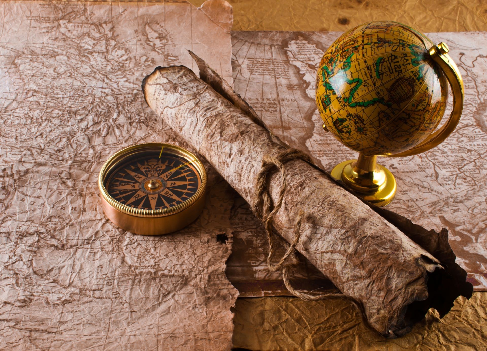 креатив компас старый древесины античная винтаж деревянные открытие рабочего стола разведка ретро золото