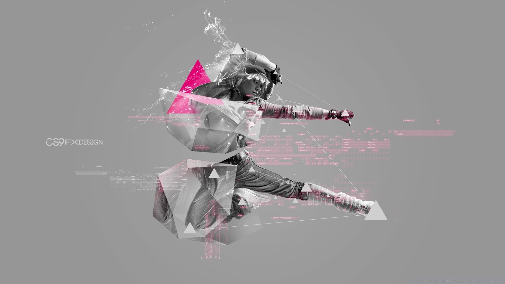 abstract fighter motion fly