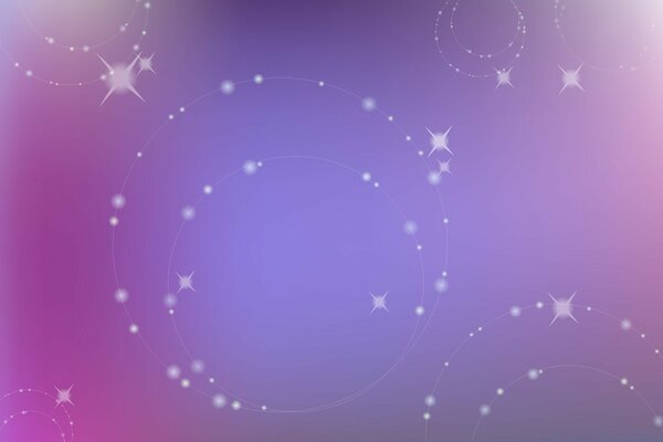 Circles with stars on pink and blue background