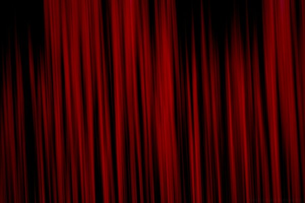 Red velvet curtain