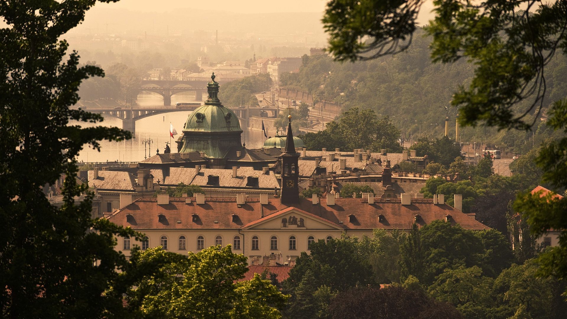 bridges architecture travel tree building city castle church house town outdoors home religion old tower sky landscape