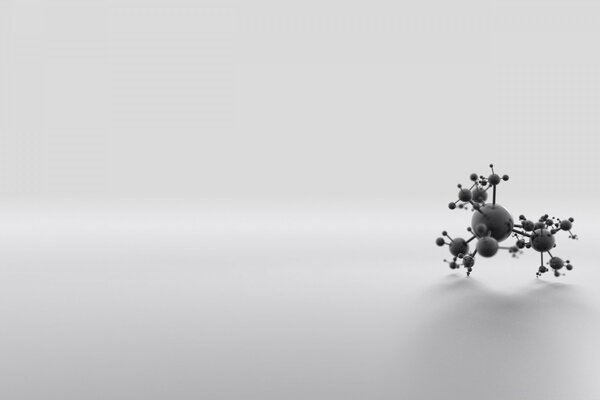 A dummy of a chemical element on a gray background