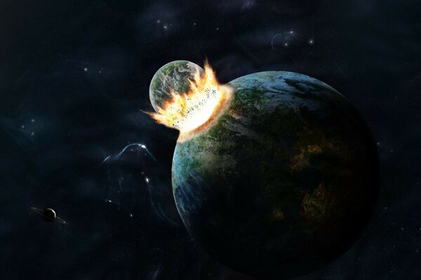 The end of earthly life from outer space