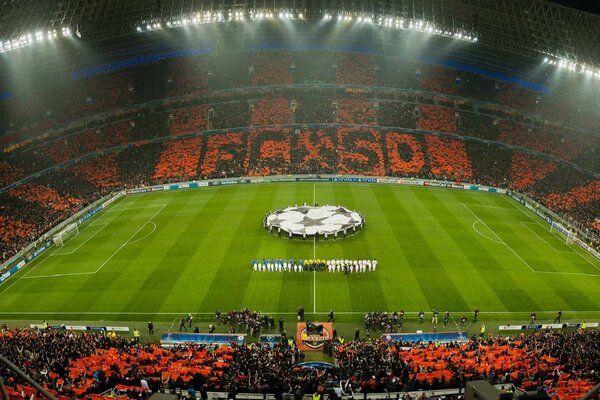 Campo di calcio girato dall alto