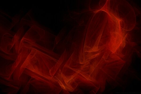 A red splash on a dark background