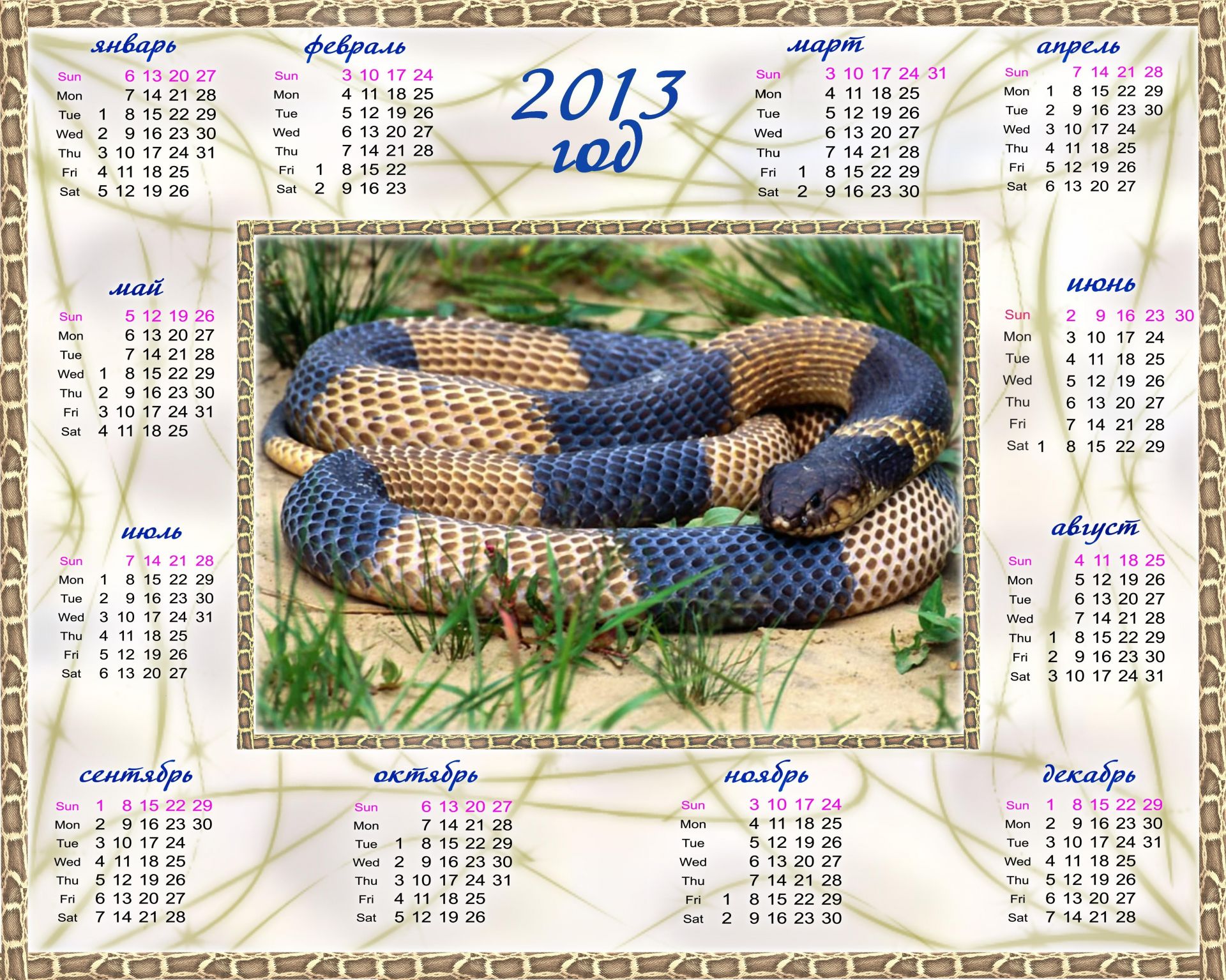 vacaciones serpiente gazoo fecha horizontal peligro pasatiempo patrón naturaleza escritorio calendario cuerda animal