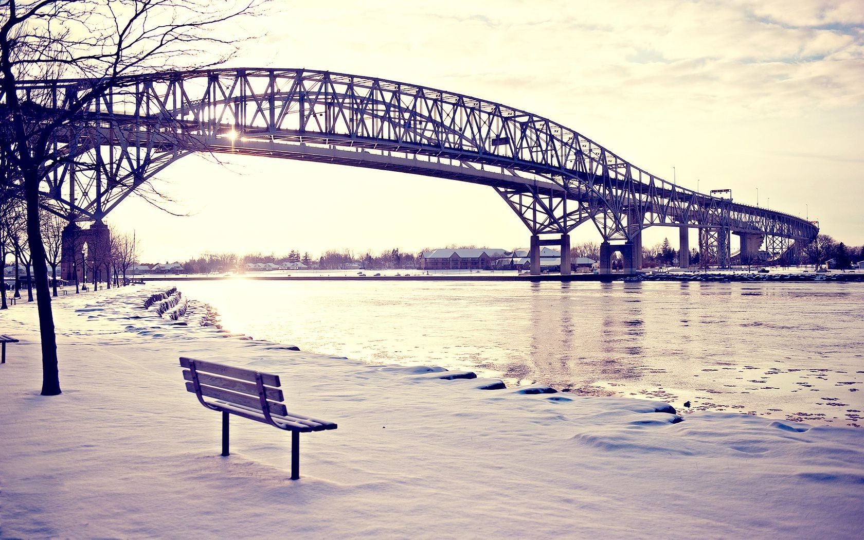 ponts pont eau voyage mer plage océan ciel rivière jetée coucher de soleil aube paysage en plein air hiver