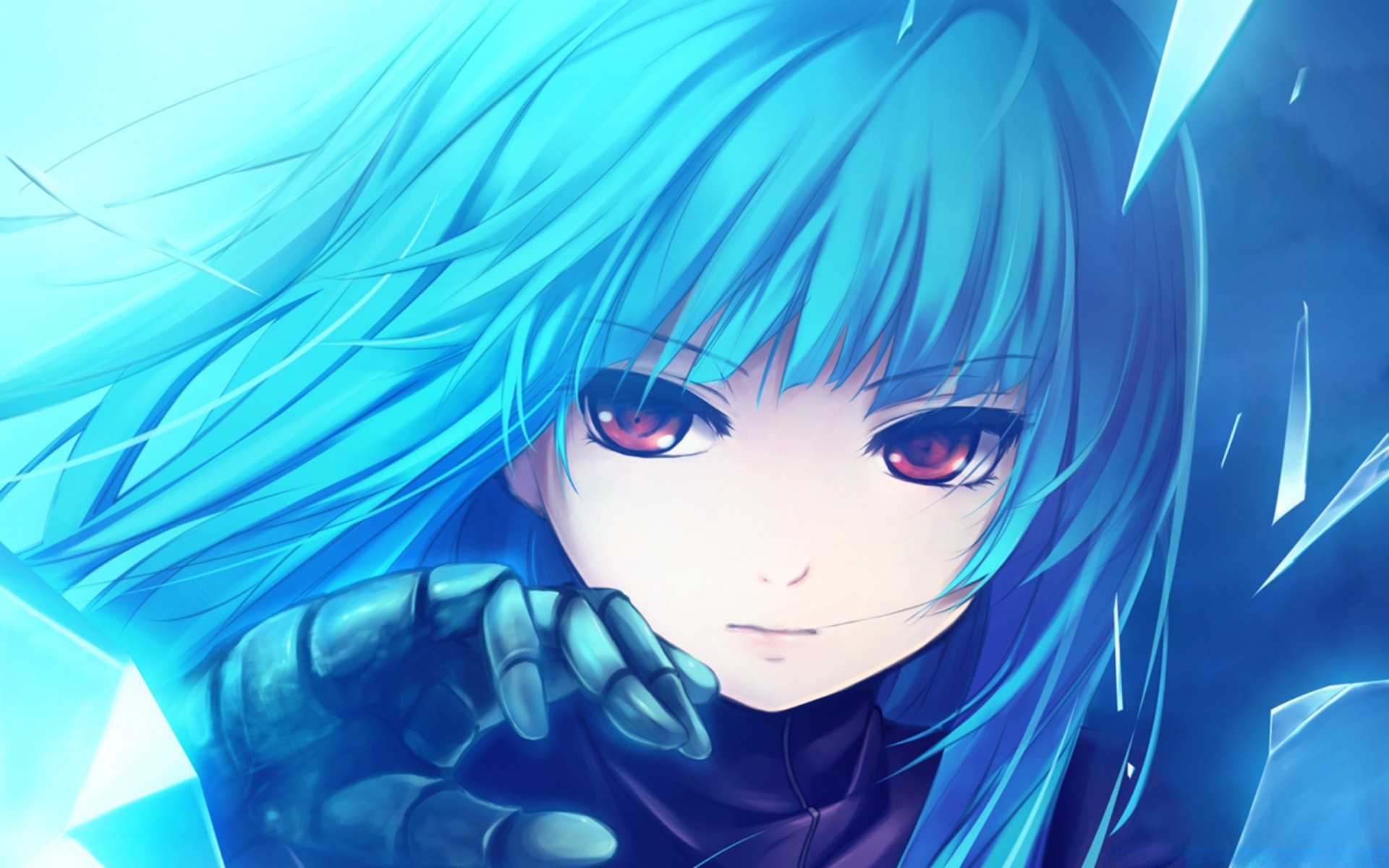 anime portrait desktop woman abstract beautiful girl bright