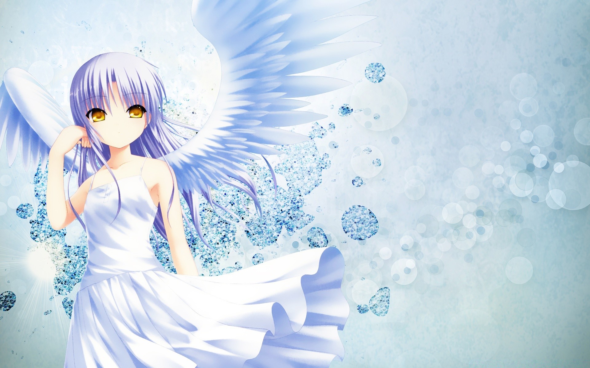 anime ragazza natale inverno donna desktop neve arte astratto bella ritratto illustrazione