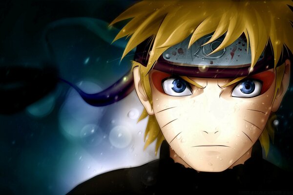 Anime portret twarzy Naruto