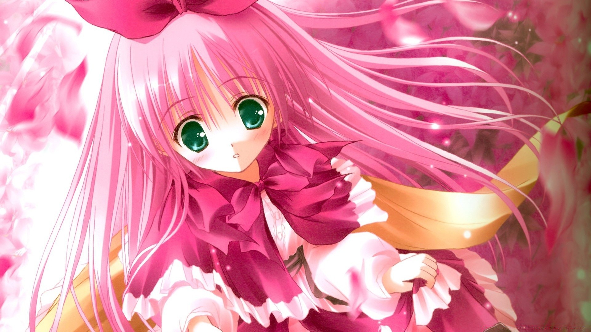 Kawai pink anime girl обои на рабочий стол / страница 3.
