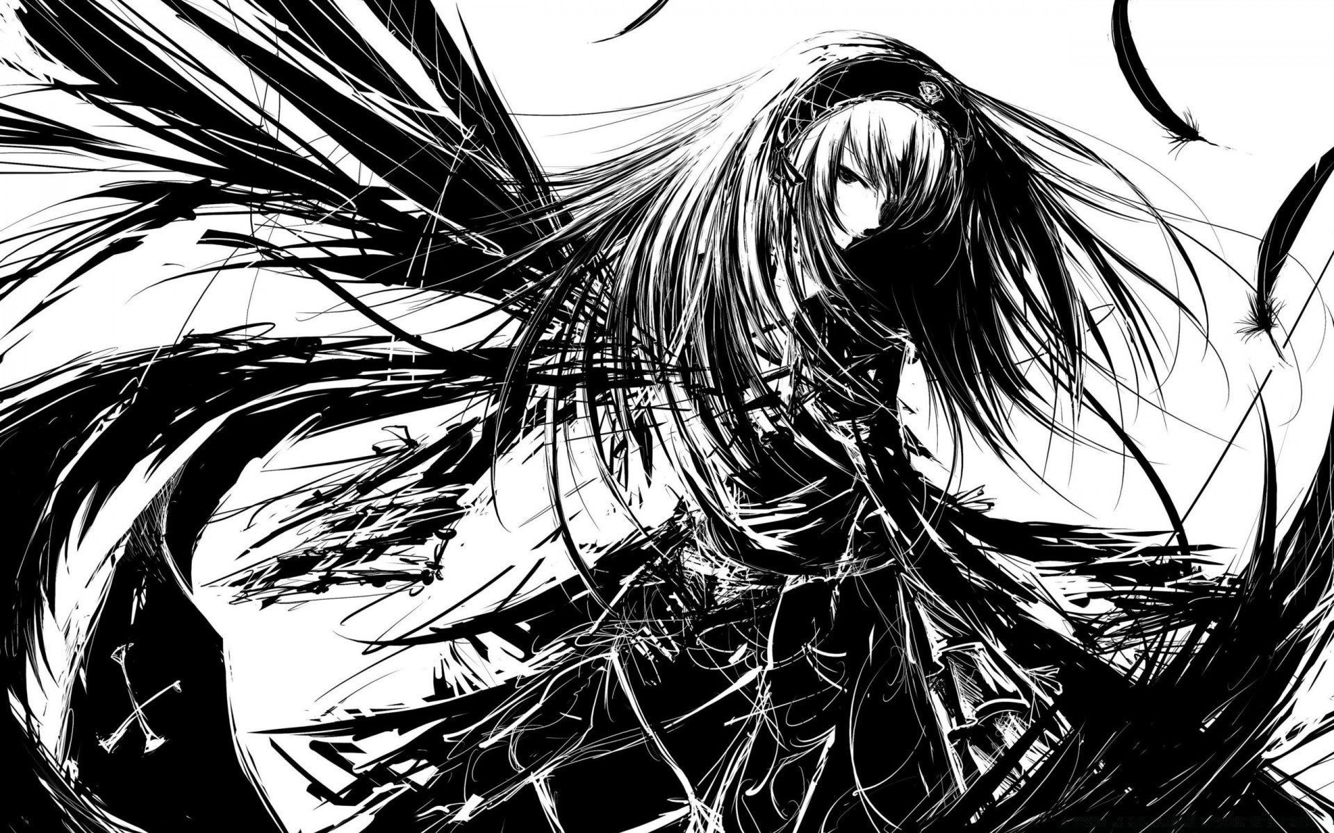 anime abstrakt kunst design monochrom illustration grafik form textur kurve desktop dekoration künstlerische vorlage