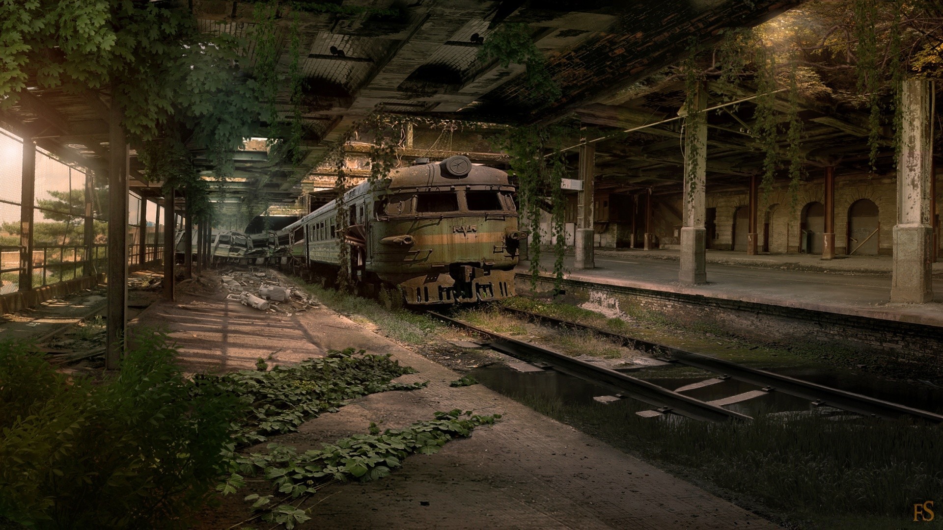 créatif train chemin de fer système de transport embouteillage voyage voiture abandonné lumière tunnel piste route