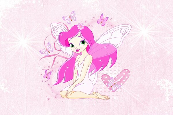 Anime art fairies with wings