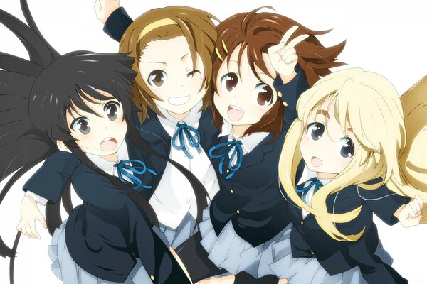 Anime. Ilustración. K-on. Personajes