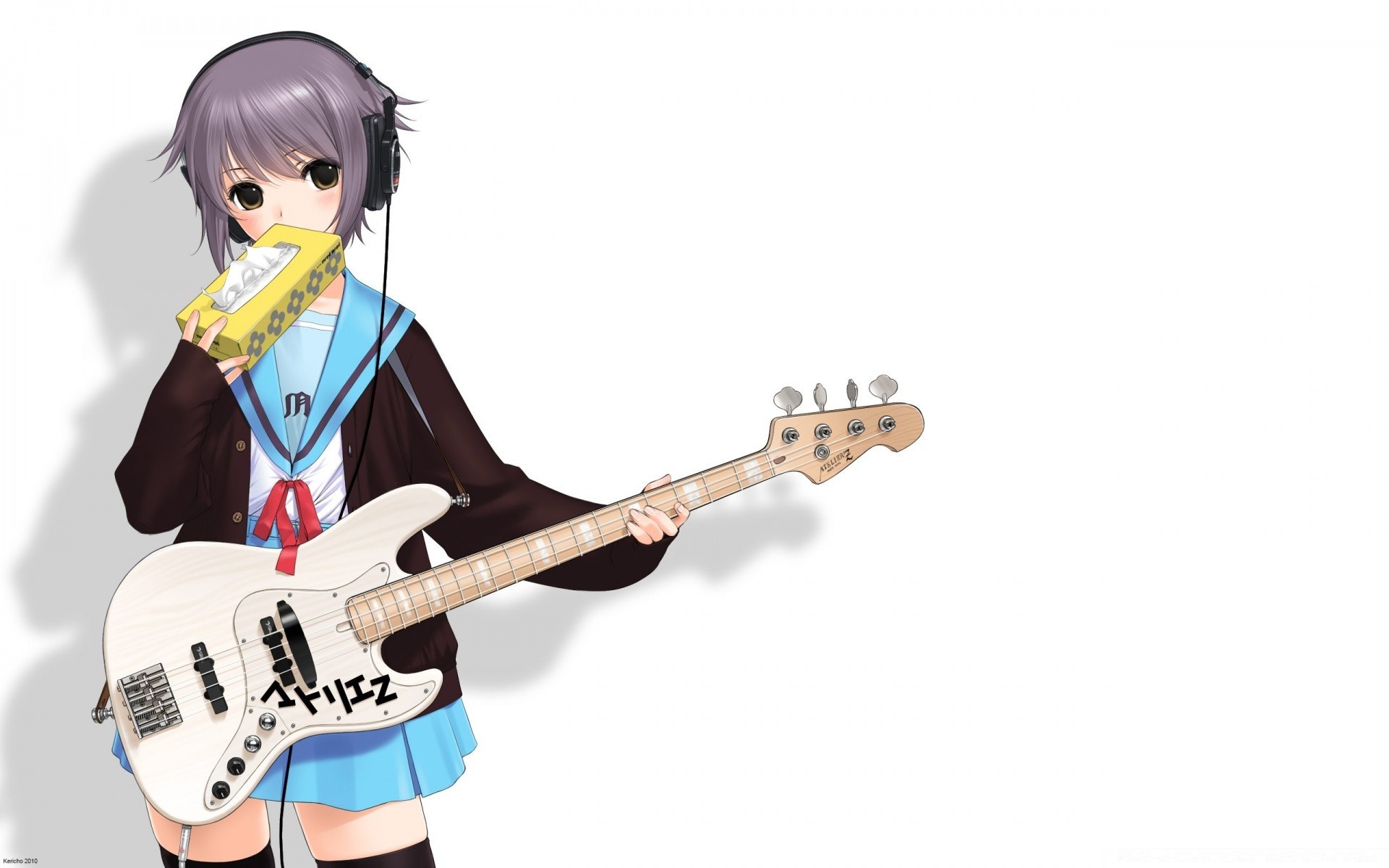 anime musik instrument gitarre