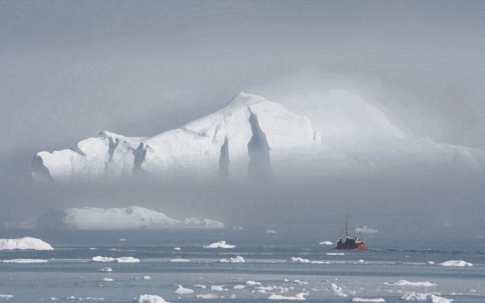 hielo nieve iceberg helada invierno agua montañas paisaje glaciar mar congelado frío océano groenlandia cambio climático fusión lago natación viajes