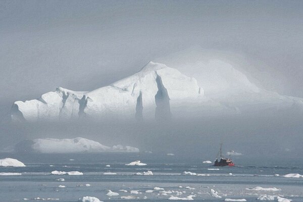 Iceberg no Oceano Ártico