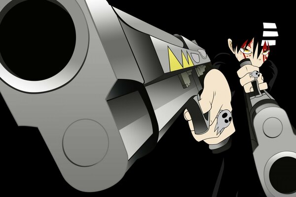 Anime-um homem com duas armas