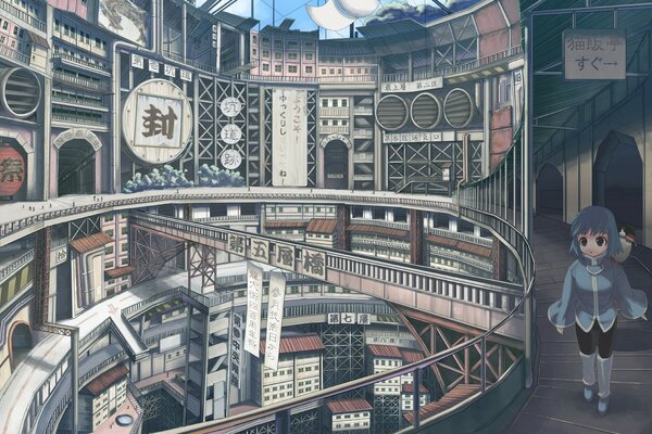 Belle architecture de dessin animé