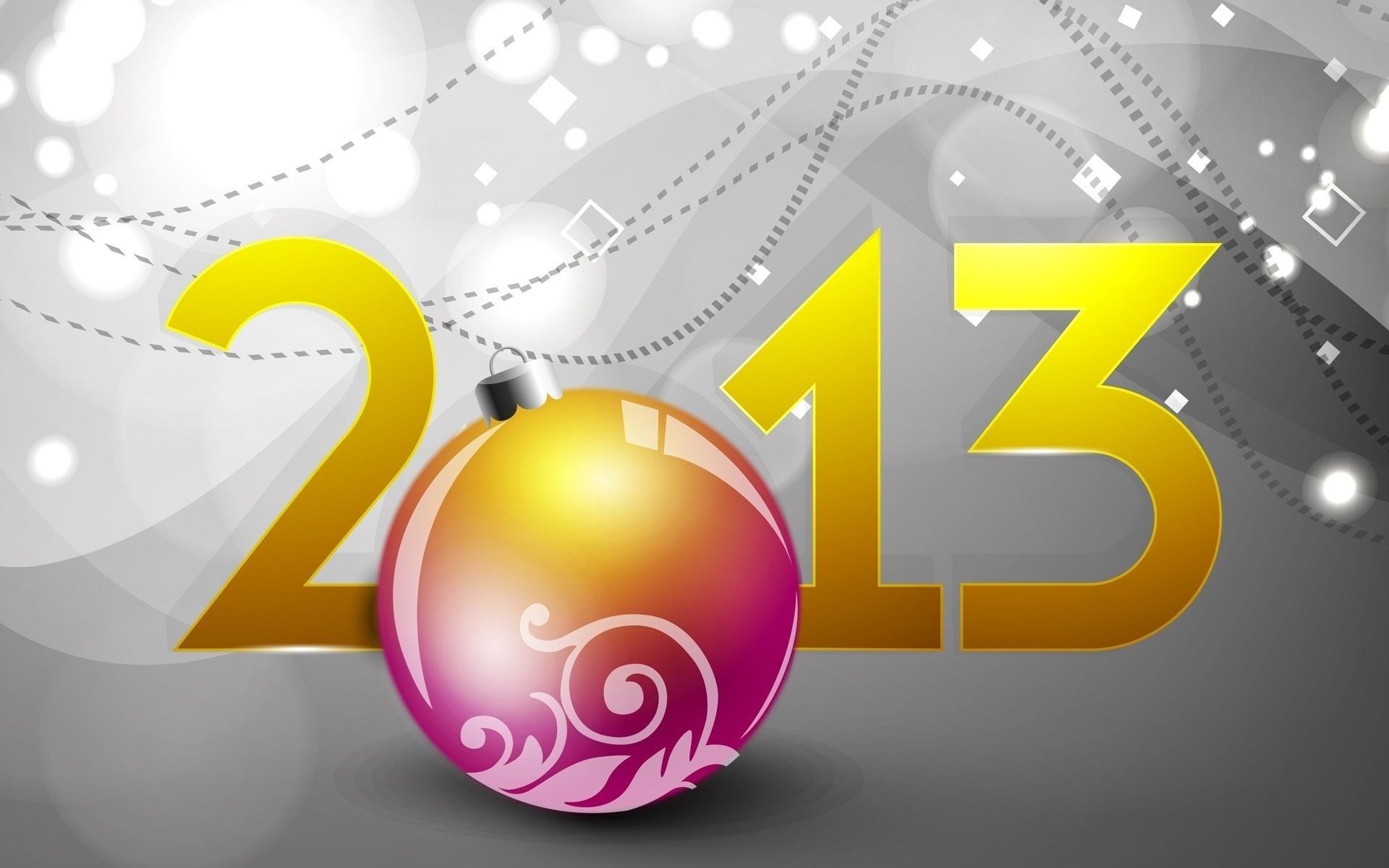 new year illustration desktop shining design business abstract ball