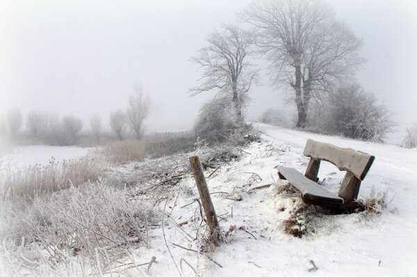 Inverno freddo e triste